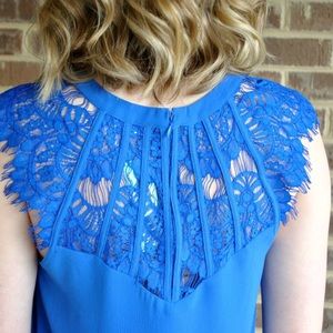 Brixon Ivy lace detail blouse